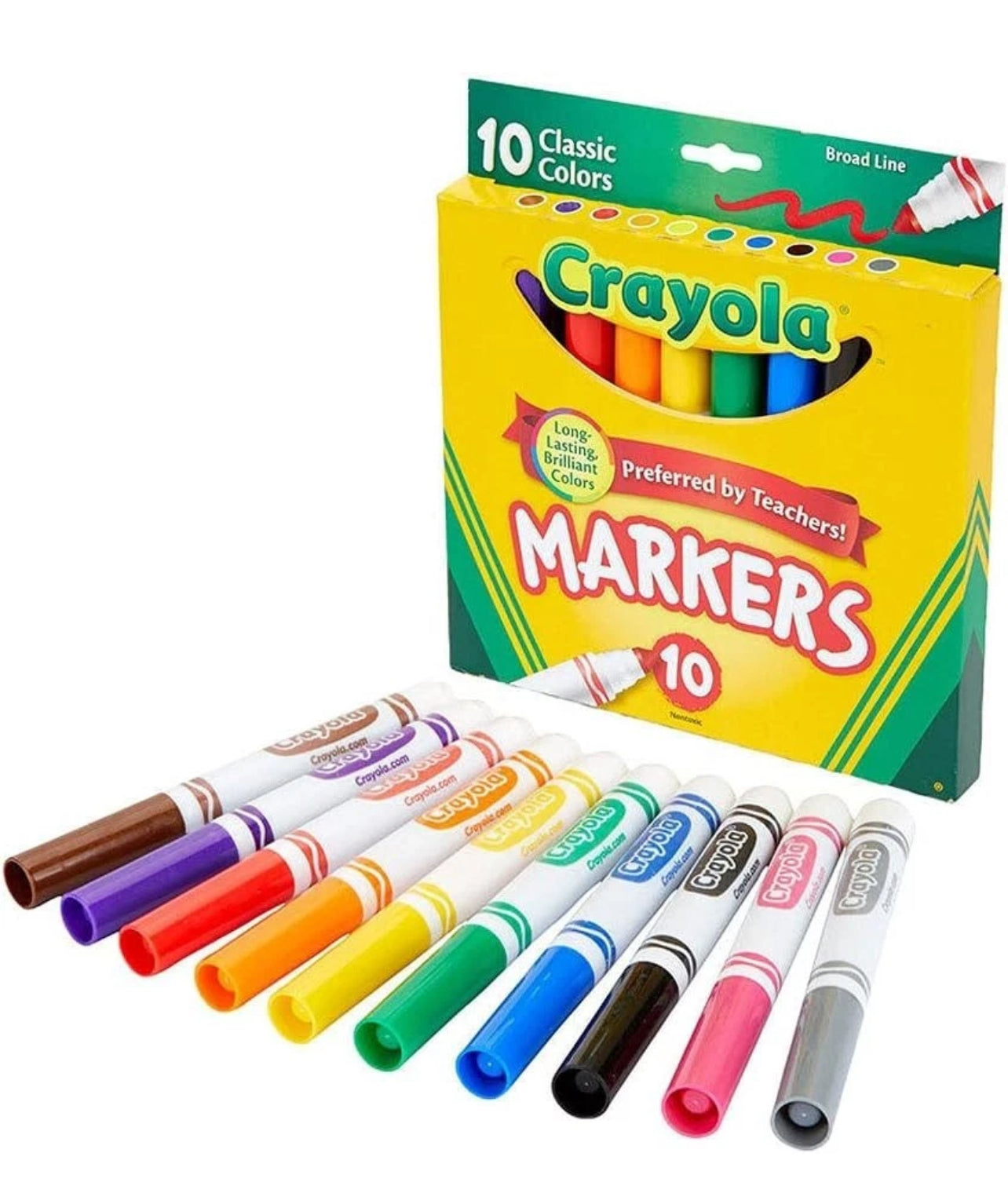 Crayola Markers Broad Line 10 Count -Classic Colors